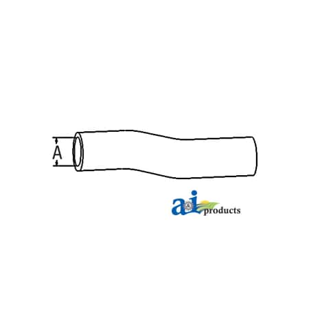 A & I Products Radiator Hose, Lower (Front) 7.7" x1.2" x1.2" A-31351-18050
